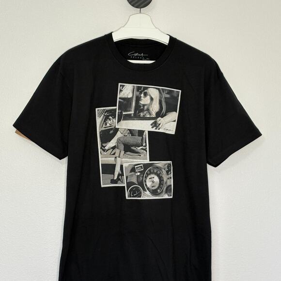 Circa Select Black T Shirt Retro Photography Print Large - Picture 1 of 8